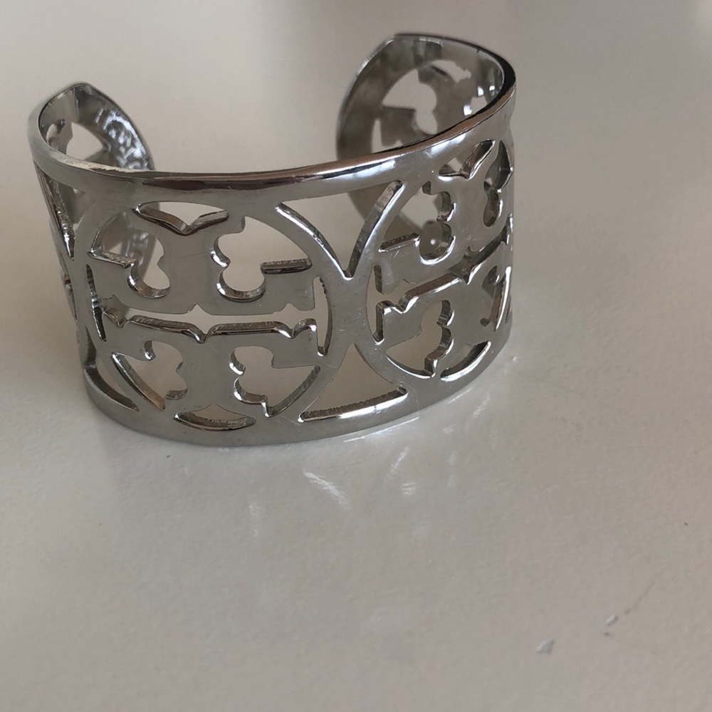 Authentic silver Tory Burch bangle